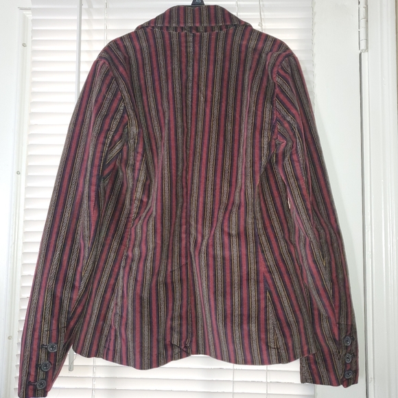 Free People Womens stripped  Blazer XS - Picture 3 of 9